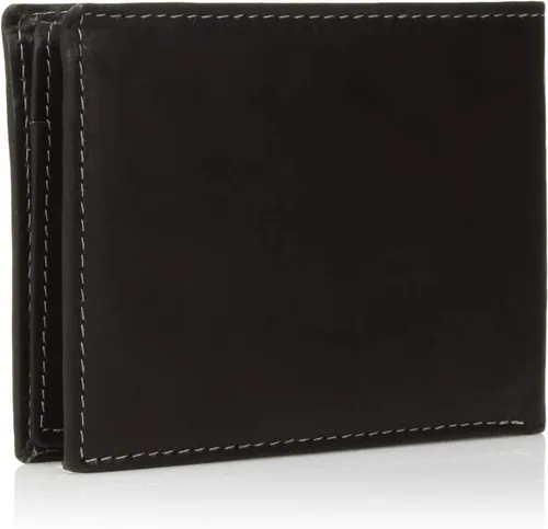 Miniatura 2 de Steve Madden Cartera RFID de cuero para hombre con capacidad adicional y bolsillo abatible