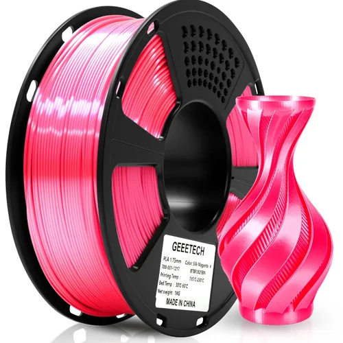 Miniatura 39 de GEEETECH Filamento PLA de color dorado sedoso de 0.069 libras, filamento de seda brillante para impresora 3D, carrete de 2.2 libras, precisión