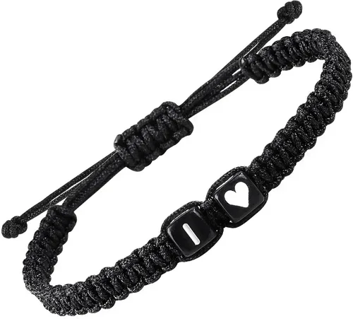 Miniatura 14 de Regalos para el día del padre, pulseras a juego para parejas, pulsera con letra inicial para hombres y mujeres, bonitos regalos de aniversario