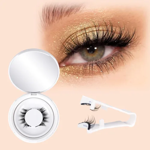Miniatura 9 de Pestañas magnéticas con aplicador, pestañas magnéticas reutilizables sin delineador de ojos, anime natural, sin necesidad de pegamento, pestañas