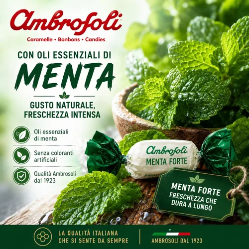 Miniatura 2 de Ambrosoli Caramelo de anís hecho en Italia – Caramelo duro de anís envuelto individualmente – Caramelos italianos "Fior d'Anice" (5.29 oz 5.29 oz)