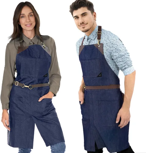 Miniatura 2 de Under NY Sky Denim duradero sin atar, refuerzo de cuero y pierna dividida