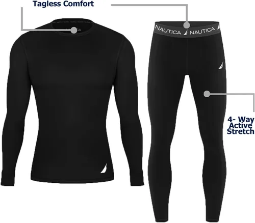 Miniatura 3 de Nautica Conjunto de ropa interior térmica de alto rendimiento para hombre