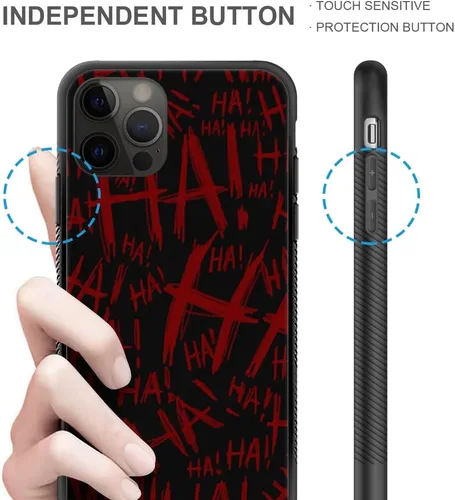 Miniatura 4 de Funda compatible con iPhone 11, funda protectora Joker Laughter para hombres y mujeres, goma de silicona suave totalmente envuelta, marco Joker Risas