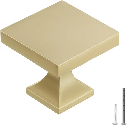 Miniatura 11 de Homdiy Paquete de 5 tiradores para gabinete color negro mate, manijas de zinc de aleación para cajones y aparadores, accesorios de cocina