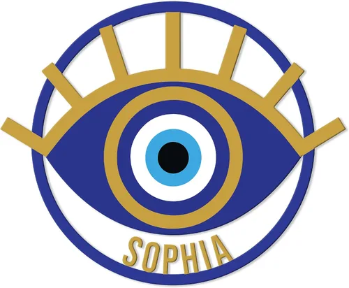 Miniatura 7 de Letrero de metal personalizado contra el mal de ojo, símbolo de protección personalizado, pared, valla, porche, patio, hogar, oficina, decoración