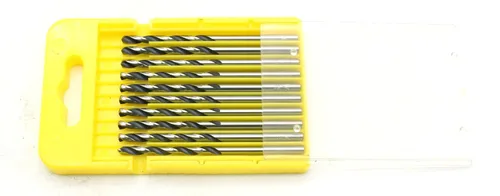 TMAX Juego de 10 brocas Jobber de cobalto de 1/8 pulgadas, M35 de acero de alta velocidad de longitud para metal endurecido, acero inoxidable,