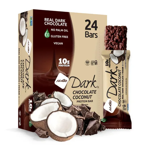 Miniatura 26 de NuGo Dark, caja variada de muestra, barra de proteínas veganas de 0.47-0.31 onzas, sin gluten, 12 CT