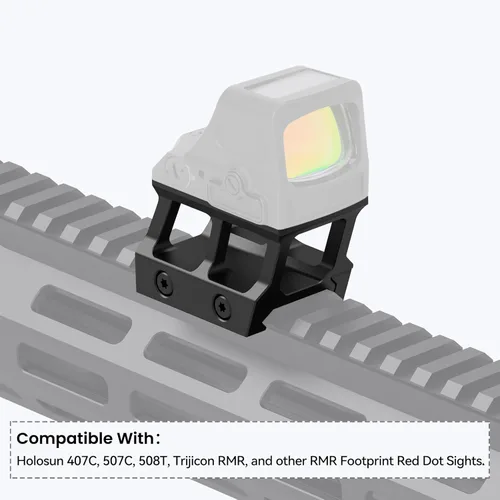 Miniatura 2 de Guardtier Red Dot - Soporte elevador Picatinny de 0.95 pulgadas compatible con RMR Footprint Red Dot/407C/507C/508T