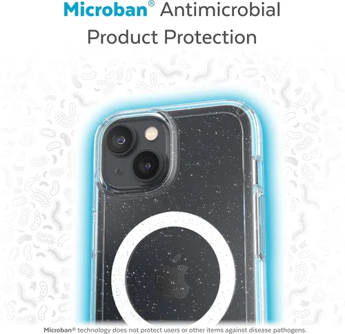 Miniatura 8 de Speck - Funda transparente para iPhone 15 Plus y 14 Plus, delgada, construida para MagSafe, resistente a los arañazos y protección contra caídas