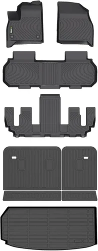 Miniatura 94 de HAFIDI® - Tapetes para auto con almacenamiento debajo del asiento, para todo clima, antideslizantes, de elastómero termoplástico, para la primera