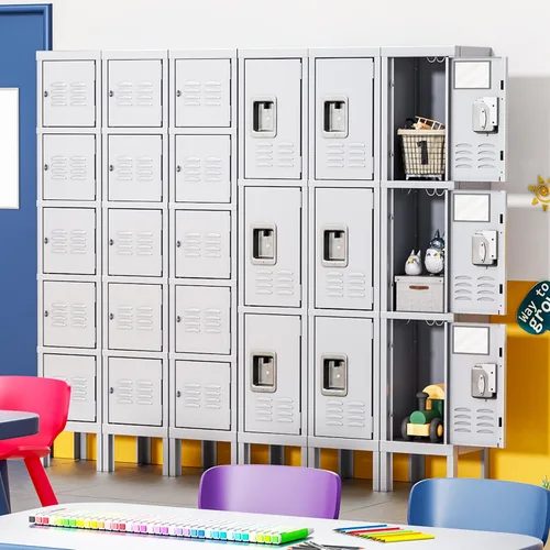 Miniatura 8 de INTERGREAT Casillero de Metal para Escuela Oficina Gimnasio Gabinete de Casillero de Almacenamiento de Metal para Empleados Estudiantes Casillero