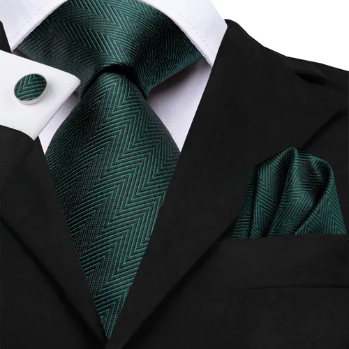 Miniatura 30 de Dubulle Corbata tejida de cachemira para hombre y gemelos de pañuelo para hombre, conjunto de gemelos para boda formal y negocios