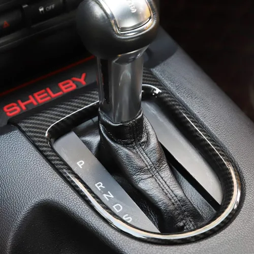 Miniatura 7 de RT-TCZ Cubierta del marco del panel de cambio de marchas, accesorios adhesivos compatibles con Ford Mustang 2015 2016 2017 2018 2019 2020 2021 2022