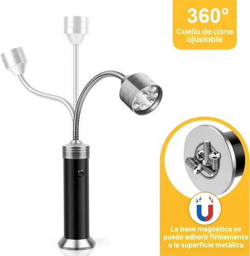 Miniatura 5 de KOSIN - Luces LED para parrilla de asador con base magnética, muy brillantes, cuello de ganso flexible de 360 grados, regalos para hombres, papá