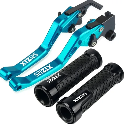 Miniatura 9 de Palancas de freno para Yamaha XTZ125 XTZ 125 2014 2015 Accesorios de carreras de motocicletas CNC, palancas de embrague de freno para manillar