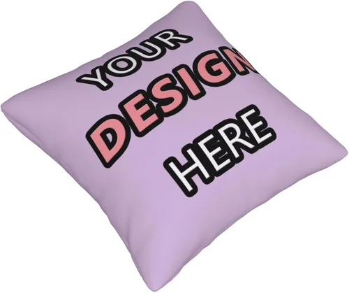 Miniatura 3 de Customized Pillow for Mother's Day Add Your Text/Logo Here Customized Photo Pillowcase for Chair and Couch 12''x12'' Purple