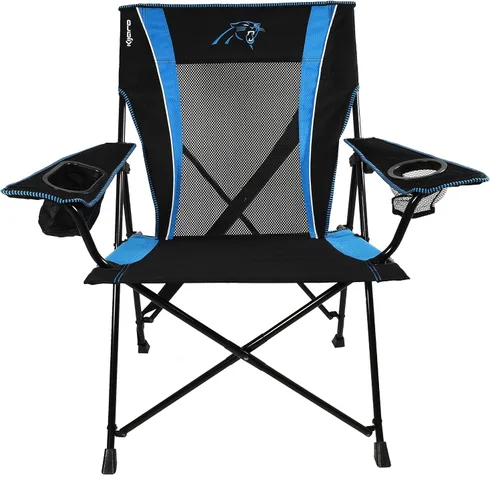 Miniatura 4 de Kijaro Dual Lock Pro, Silla plegable para fanáticos de deportes, 26" L x 35.5" W x 37" H, Carolina Panthers
