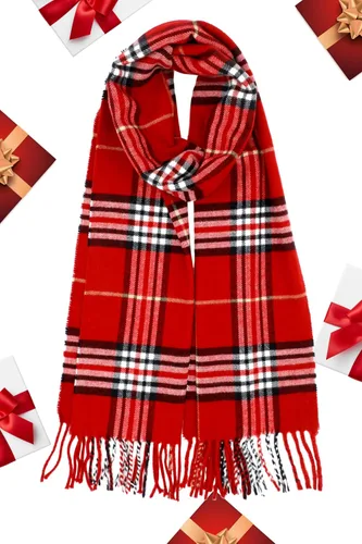 Miniatura 73 de Bufanda de invierno Achillea suave y cálida, de tartán, a cuadros, de cachemira, unisex