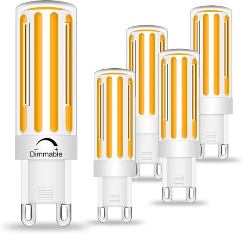 Miniatura 8 de Bombillas LED G9 de 8 W equivalentes a halógenos de 80 W, blanco suave 2700 K, ángulo de haz de 360, 120 V 800 LM, bombillas G9 con base de dos