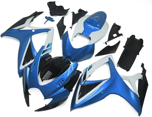 Miniatura 2 de Kit de carenado de inyección azul, negro y blanco para Suzuki GSXR600 GSX750 2006 2007 GSXR 600 GSX-R750 06 07 ABS Carenado de plástico completo