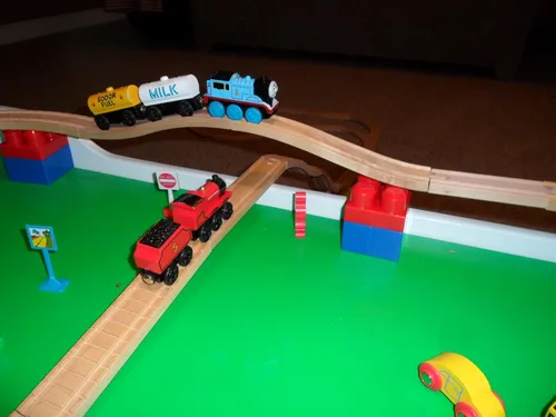 Miniatura 3 de Sujetadores de tren de juguete de madera, mantiene la pista juntos. 40 CT