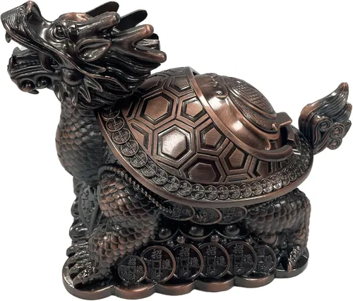 Miniatura 14 de Rana de dinero Feng Shui de latón de tres patas, riqueza tradicional, estatua de sapo de dinero con juego de 5 monedas de buena suerte, monedas