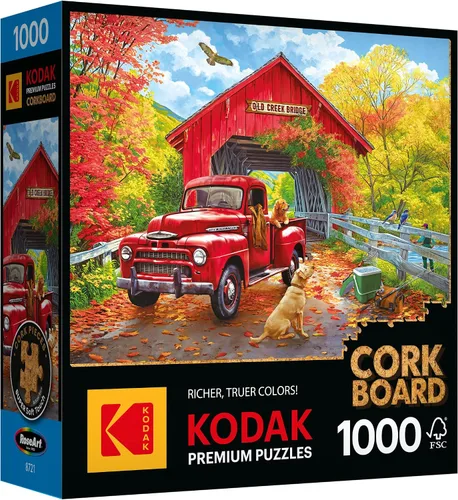 Miniatura 8 de RoseArt - Kodak Premium Cork - Café - Rompecabezas de 1000 piezas para adultos