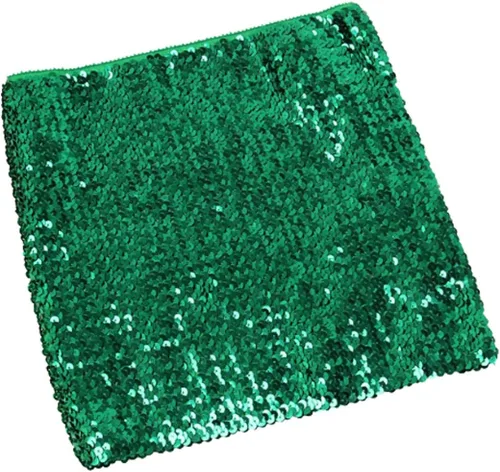 Miniatura 2 de Camisetas cortas de sirena con lentejuelas brillantes para mujer sin tirantes metálicas para fiestas clubes Metálico