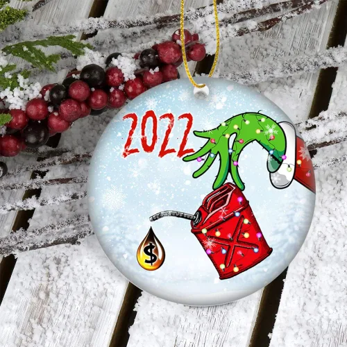Miniatura 5 de Divertido adorno para árbol de Navidad de gas 2022, adornos de árbol de Navidad de gas aspirado, accesorios divertidos de cerámica para colgar