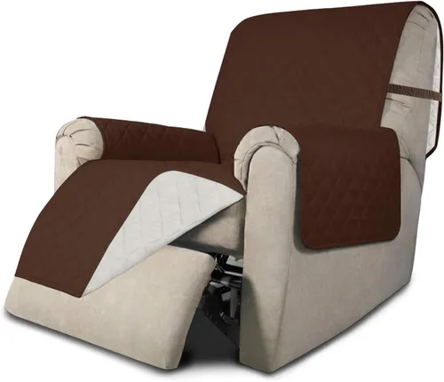 Miniatura 276 de Easy-Going - Funda para sofá, futón y sillón sin reposabrazos, reversible, resistente al agua, para mascotas y niños (azul oscuro/azul claro)