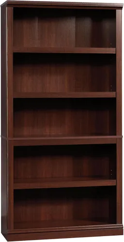 Miniatura 21 de Sauder Estantería de libros de madera de 5 niveles Librería multipropósito para oficina en casa, sala de estar, en acabado Negro Estate Estate Negro