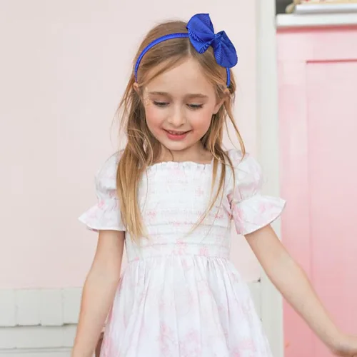 Miniatura 8 de DEEKA Juego de 15 accesorios para el cabello, color azul real, lazos para el cabello, clips, diadema, lazos para niñas pequeñas y escolares