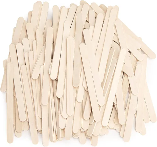 Miniatura 12 de WISYOK 240 palitos de madera natural, palitos de paleta, palitos para manualidades de 4.5 pulgadas, ideales para artes y manualidades en casa