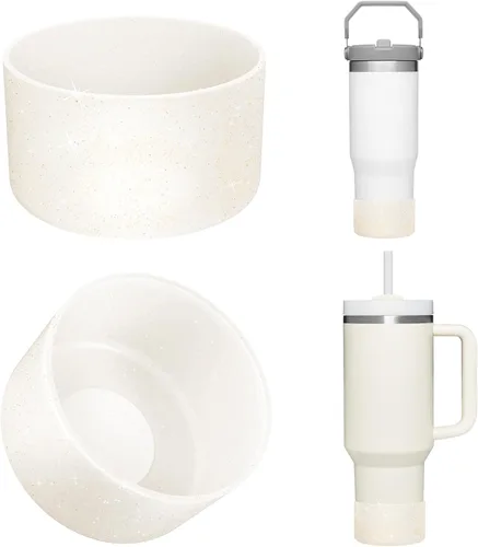Miniatura 9 de Airboat - Paquete de 2 bases protectoras de silicona para vasos Stanley Quencher Adventure de 40 oz, 30 oz y IceFlow de 20 oz y 30 oz, base inferior