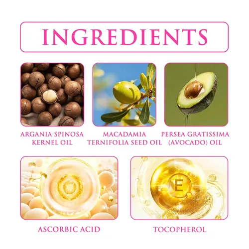 Miniatura 4 de Cápsula de suero de tratamiento capilar, hidratante y fortaleciendo el cabello sedoso, aceite de suero de vitamina para cabello encrespado y dañado