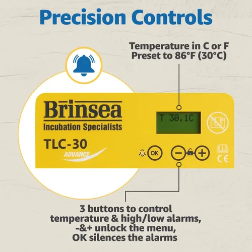 Miniatura 5 de Brinsea TLC-30 Advance Incubadora portátil para cachorros, gatitos, pequeños mamíferos con calefacción y control de temperatura, incubadora