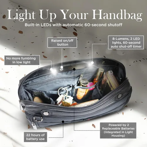 Miniatura 3 de Organizador de bolsos Littbag con LED patentado y apagado automático de 60 segundos - Presentado en las Cosas Favoritas de Oprah – Organizador