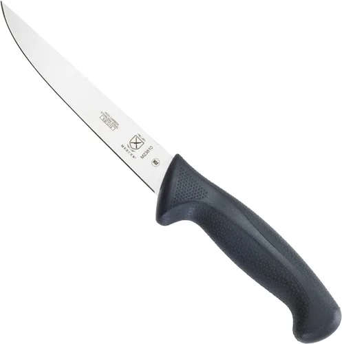Miniatura 7 de Mercer Culinary M23880 Millennia Black Handle - Cuchillo para pan con mango negro, borde ondulado curvo de 10 pulgadas