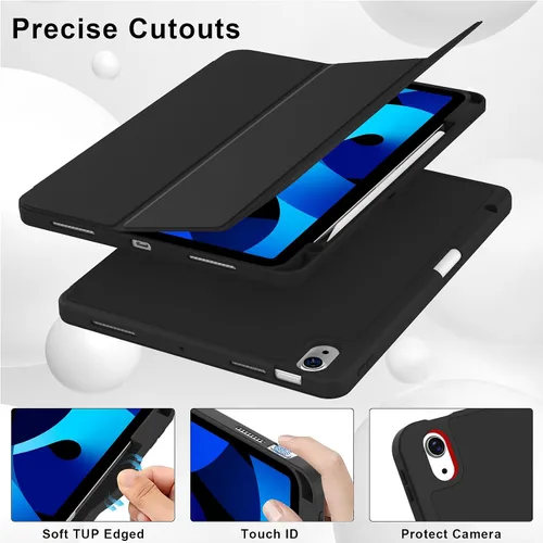 Miniatura 3 de Funda para iPad Air de 11 pulgadas M3/M2 (2025/2024), iPad Air 5/4 (2022/2020 5ª/4ª generación de 10.9 pulgadas) con soporte para lápiz, soporte