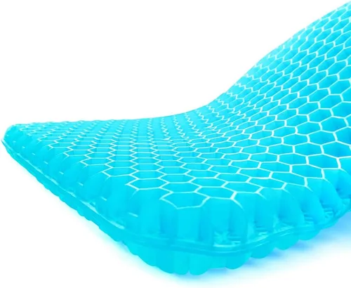 Cojín de asiento ZD-01, 41x36×3.2.0 in, azul claro
