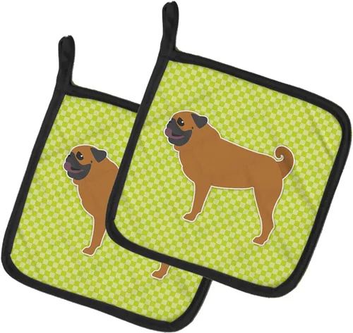 Miniatura 456 de Caroline's Treasures BB3567PTHD - Juego de soportes para ollas de cocina resistentes al calor, almohadillas calientes para cocinar, hornear, Copo