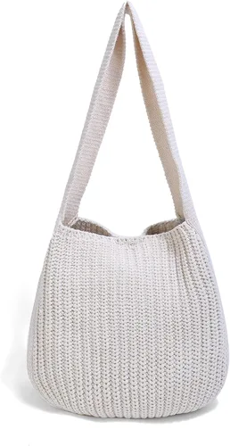 Miniatura 17 de ENBEI Bolsos de hombro para mujer Bolsos de ganchillo Bolso de punto grande Bolso de mano estético para la escuela lindo Bolsas de mano Bolsa
