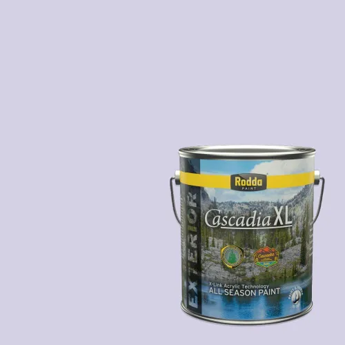 Miniatura 47 de Rodda Paint CASCADIA XL Pintura e imprimación de satén exterior en uno, cuarto de galón, bikini lavanda