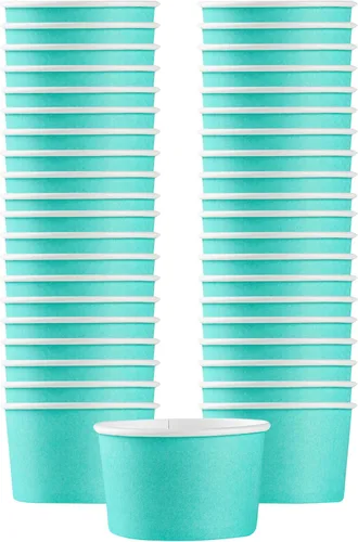 Miniatura 5 de Coppetta - Vasos de postre de 5 onzas, 50 tazas desechables para helado, tapas se venden por separado, cuencos de yogur congelado resistentes