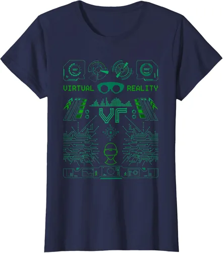 Miniatura 23 de Camiseta de realidad virtual VR Retro Gamers, Negro, S