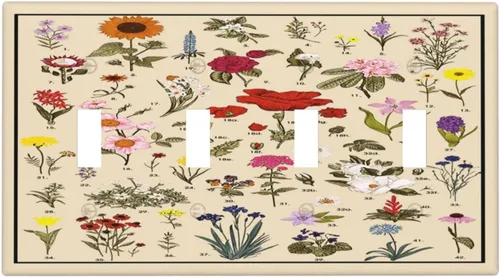 Miniatura 217 de Placa de cubierta de tomacorriente con diseño de mariposa, placas decorativas de pared, 1 gang, cubiertas de enchufes eléctricos, placa frontal Arte