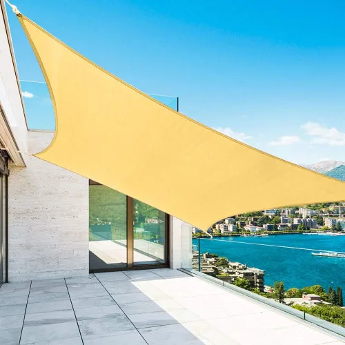 Toldo rectangular Shade&Beyond tipo vela, para terraza, jardín, cubierta, pérgola Arena
