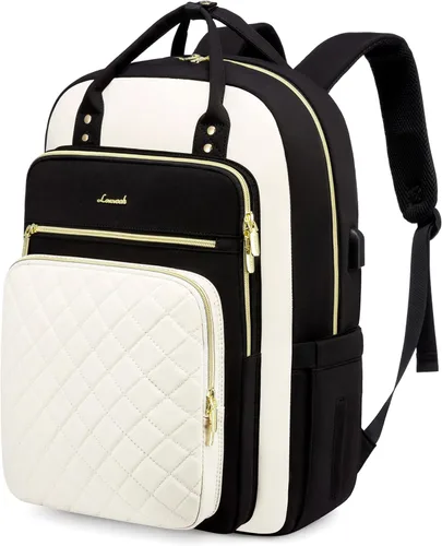 Miniatura 33 de LOVEVOOK Mochila para computadora portátil para mujer, mochila para trabajo de viaje, bolsa de computadora para enfermera, profesora, bolsa