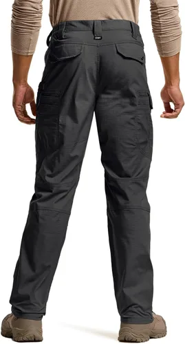 Miniatura 2 de CQR - Pantalones tácticos elásticos para hombre, pantalones cargo de ripstop resistentes al agua, pantalones ligeros para trabajo al aire libre